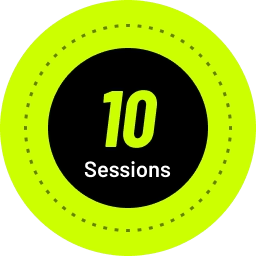10 sessions badge