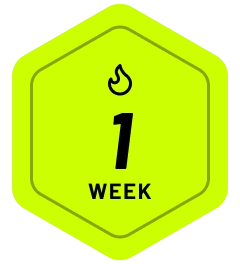 1-week streak badge