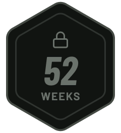 52-week streak badge, locked